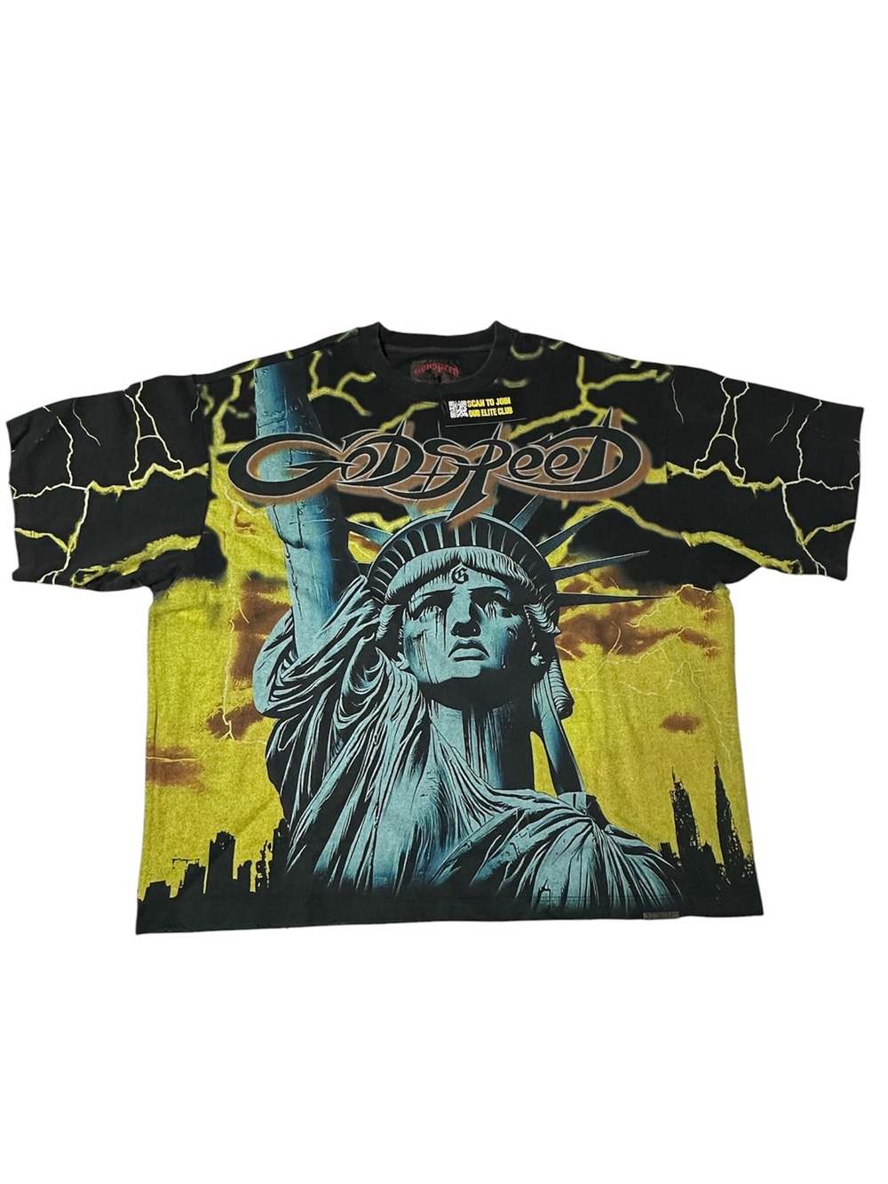 Godspeed New York Statue of Liberty Graphic Tee Large New With Tags